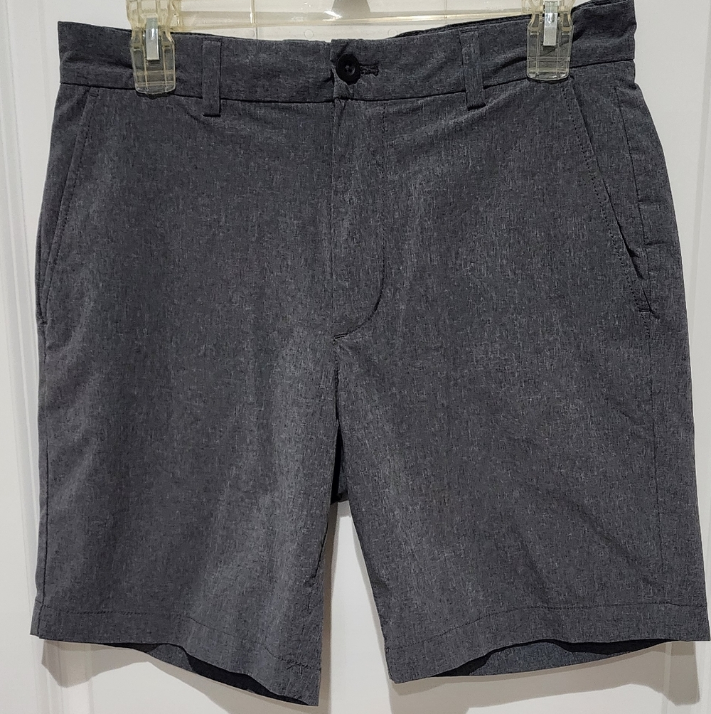 Vineyard Vines Charcoal Flat Front Brraker Performance Shorts